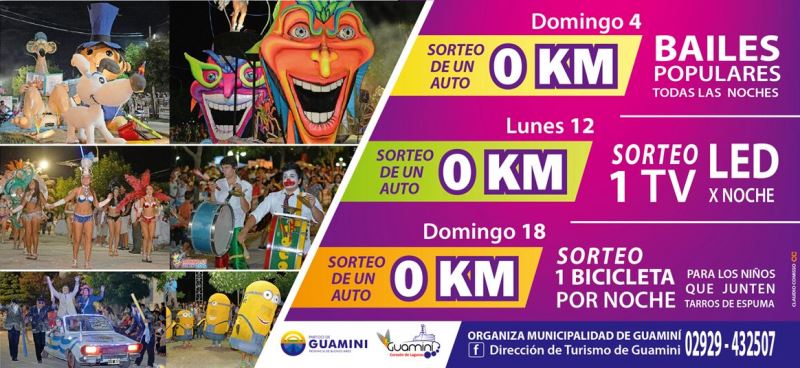 Guaminí: Fechas de carnavales