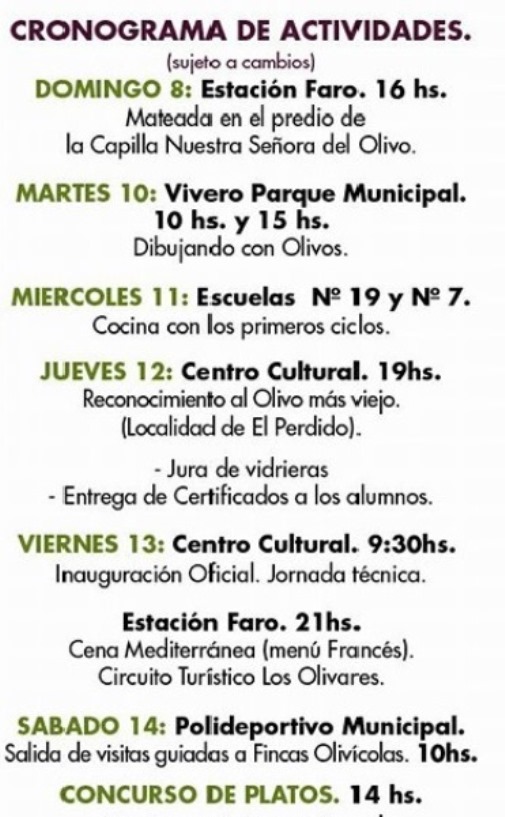 Coronel Dorrego: Fiesta del Olivo