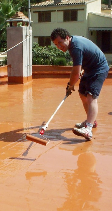 Pintar techos de cemento