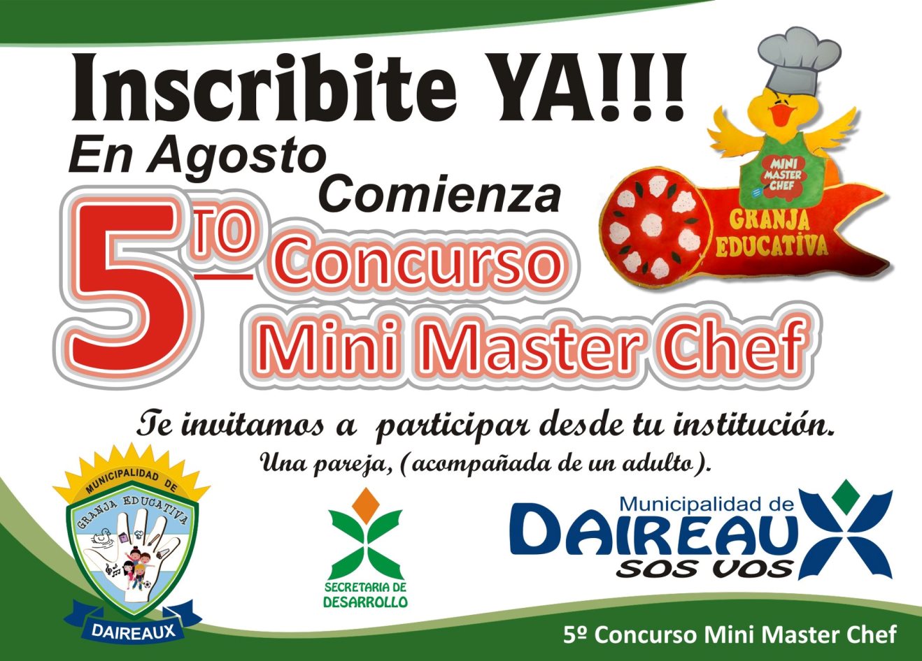 Concurso Mini Chef en Daireaux