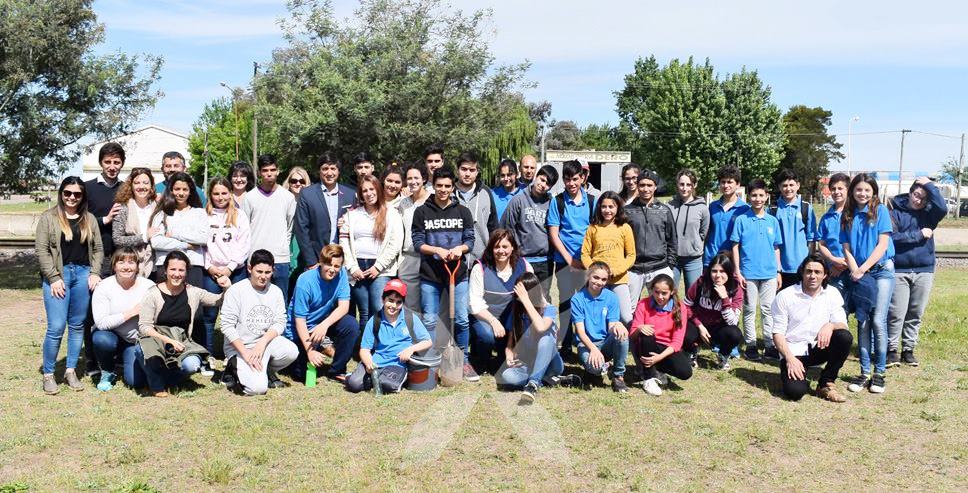 Alumnos de la Escuela Técnica de Daireaux