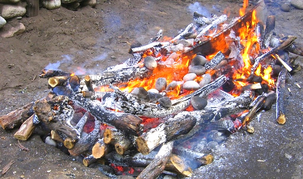 Curanto en Mallin Ahogado, El Bolscon,